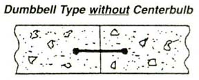 Dumbell Waterstop without Centerbulb