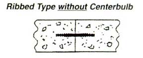 Ribbed Waterstop without Centerbulb